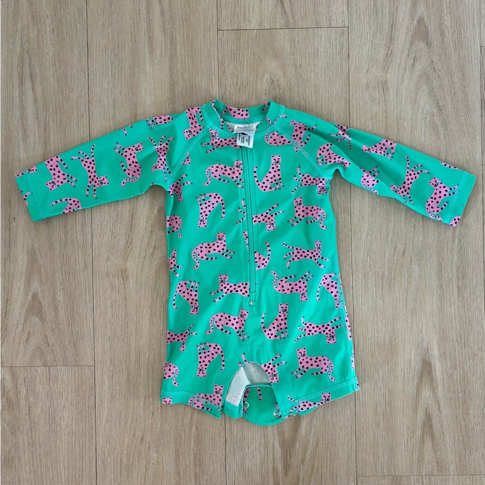Hanna Andersson Leopard Swimsuit 6-12 months